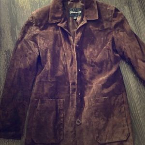 Suede women’s coat